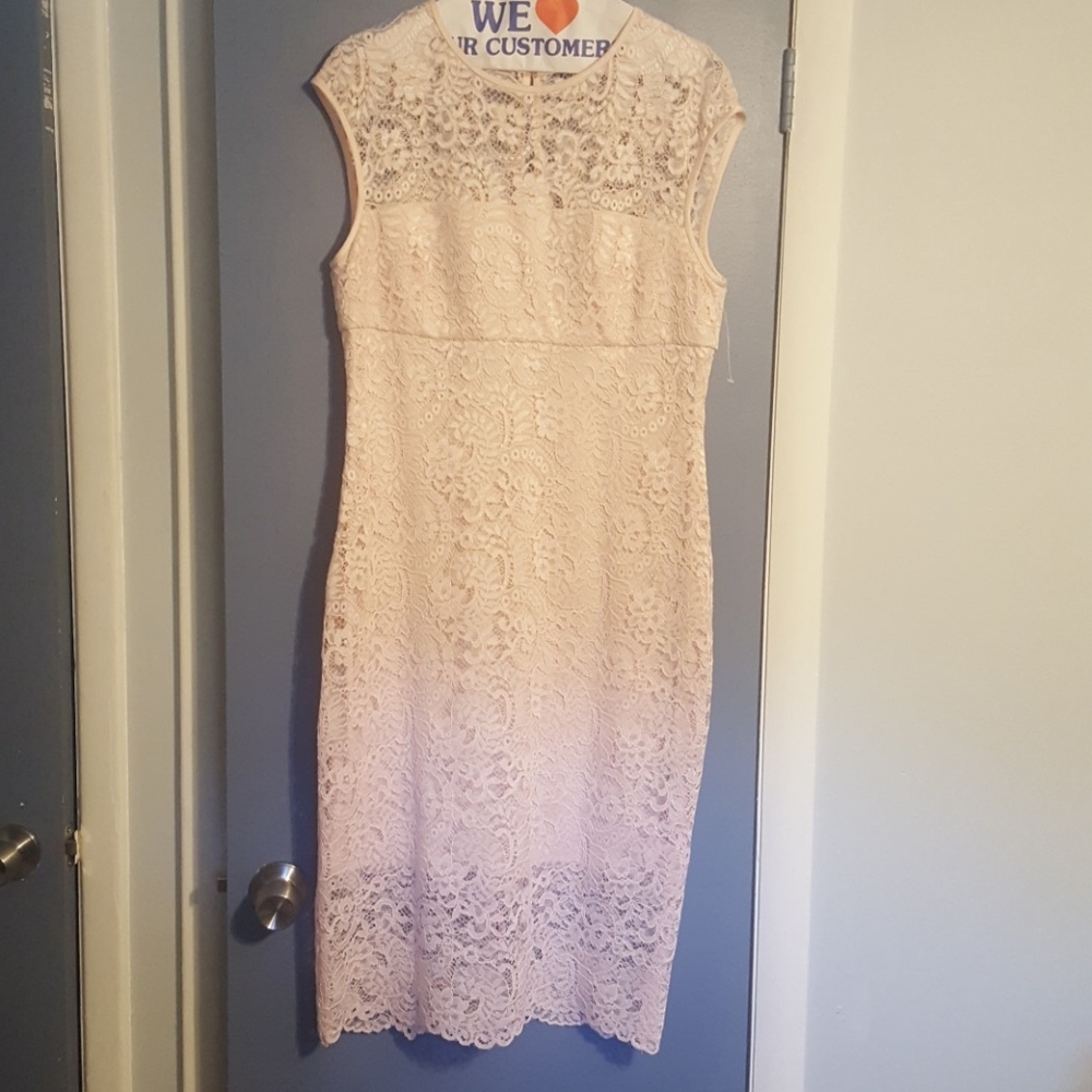 Ralph Lauren Pink Lace Sheath Dress